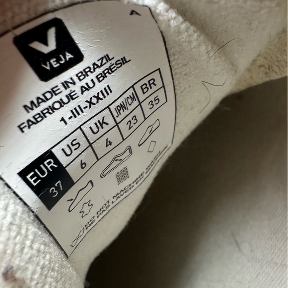 Veja Campo leather white California natural (blue suede/tan soles) sneaker - 6 - Picture 13 of 16